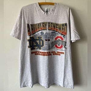 Vintage 1995 Ohio State VS Notre Dame Football tee